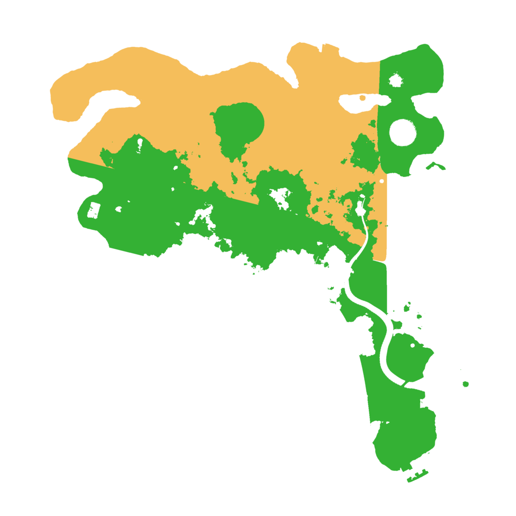 Biome Rust Map: Procedural Map, Size: 3500, Seed: 1345403636