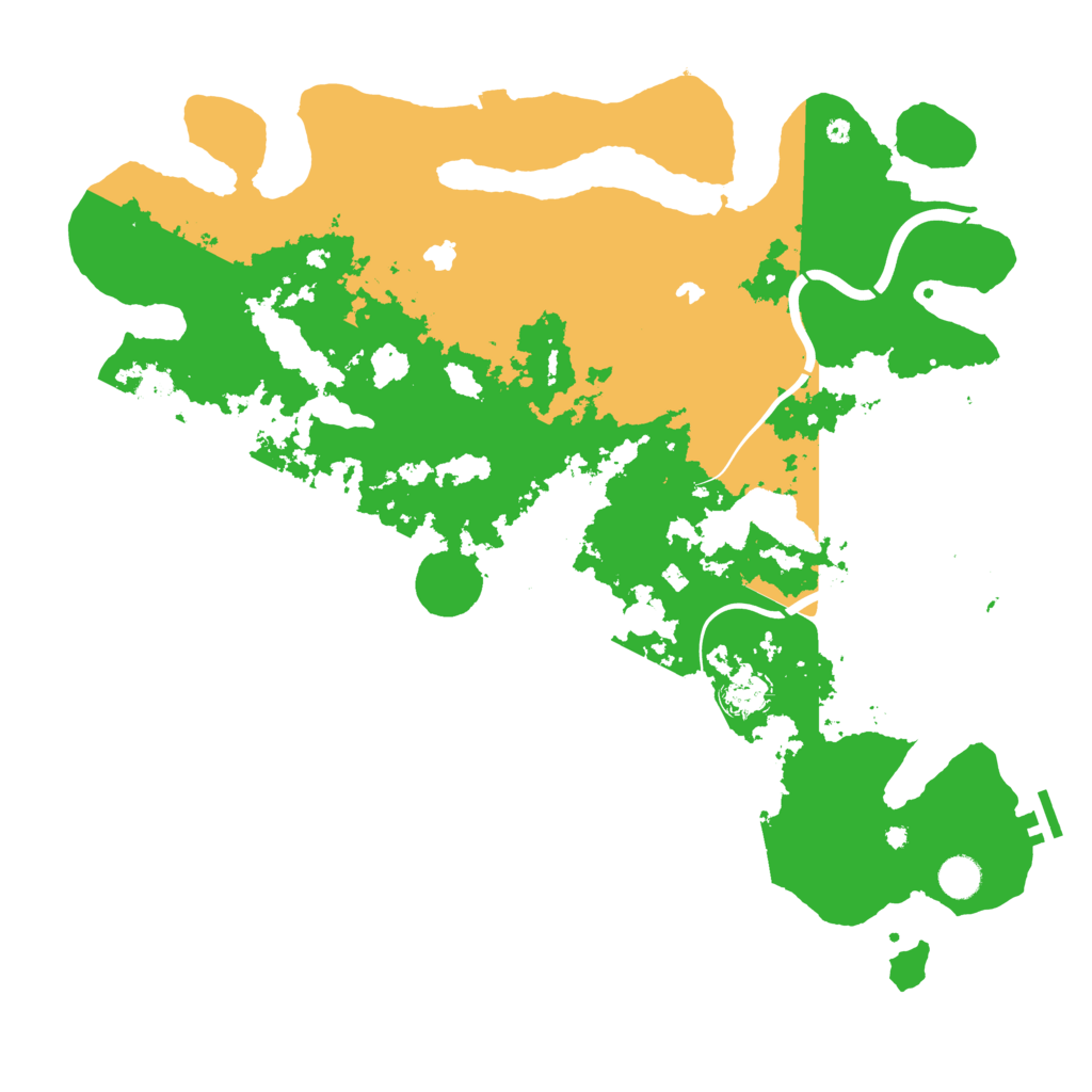 Biome Rust Map: Procedural Map, Size: 4500, Seed: 28423