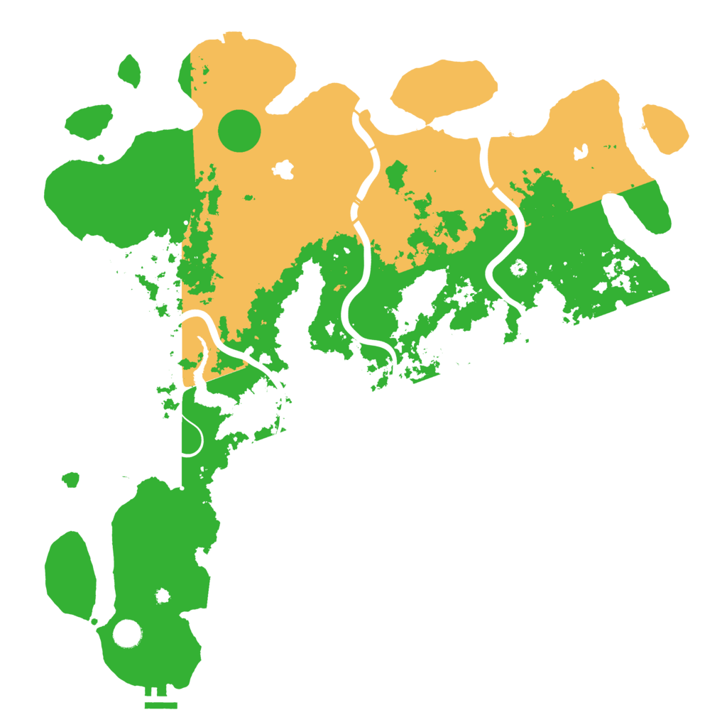 Biome Rust Map: Procedural Map, Size: 4500, Seed: 476425999