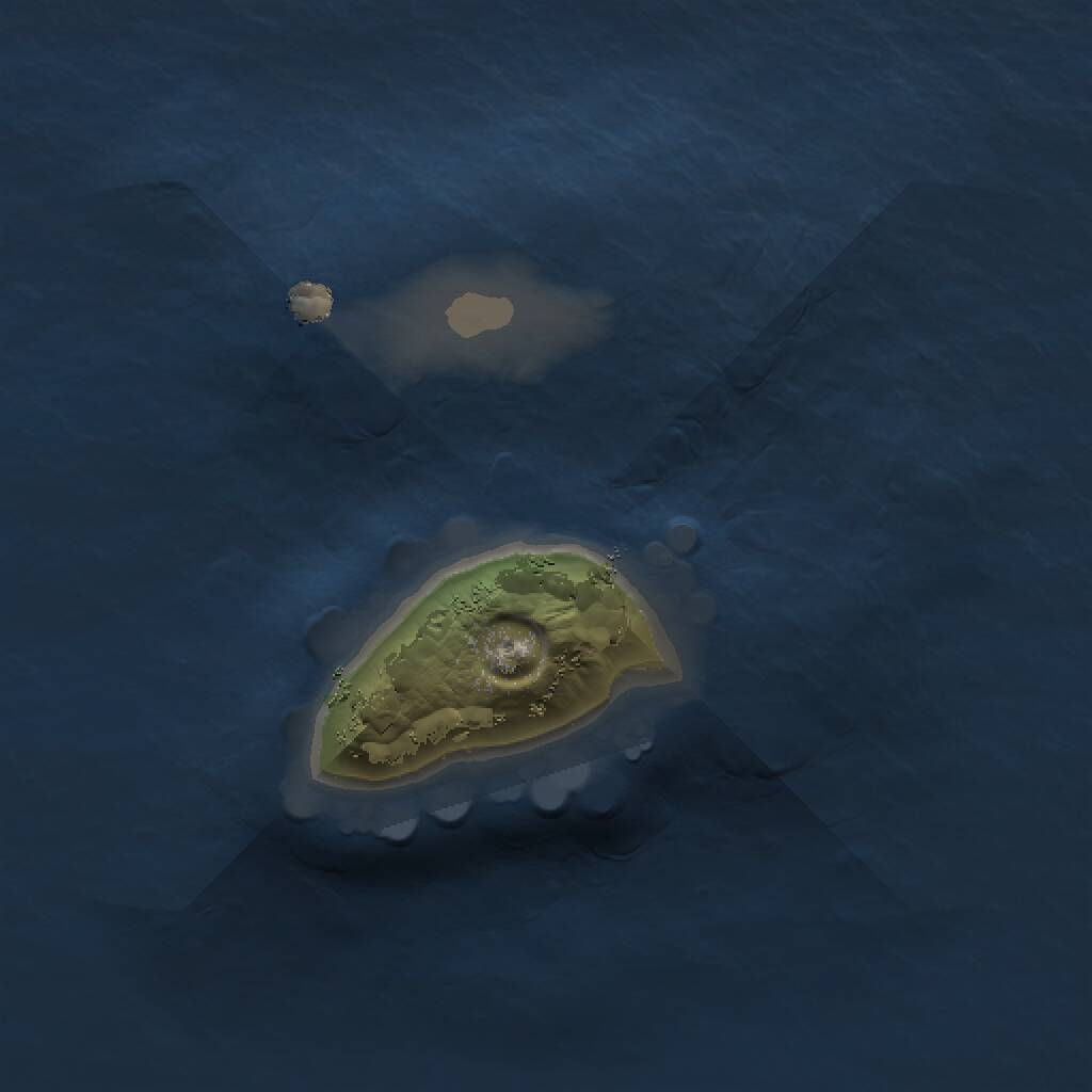Rust Map: Procedural Map, Size: 1000, Seed: 43322, 1 Monuments