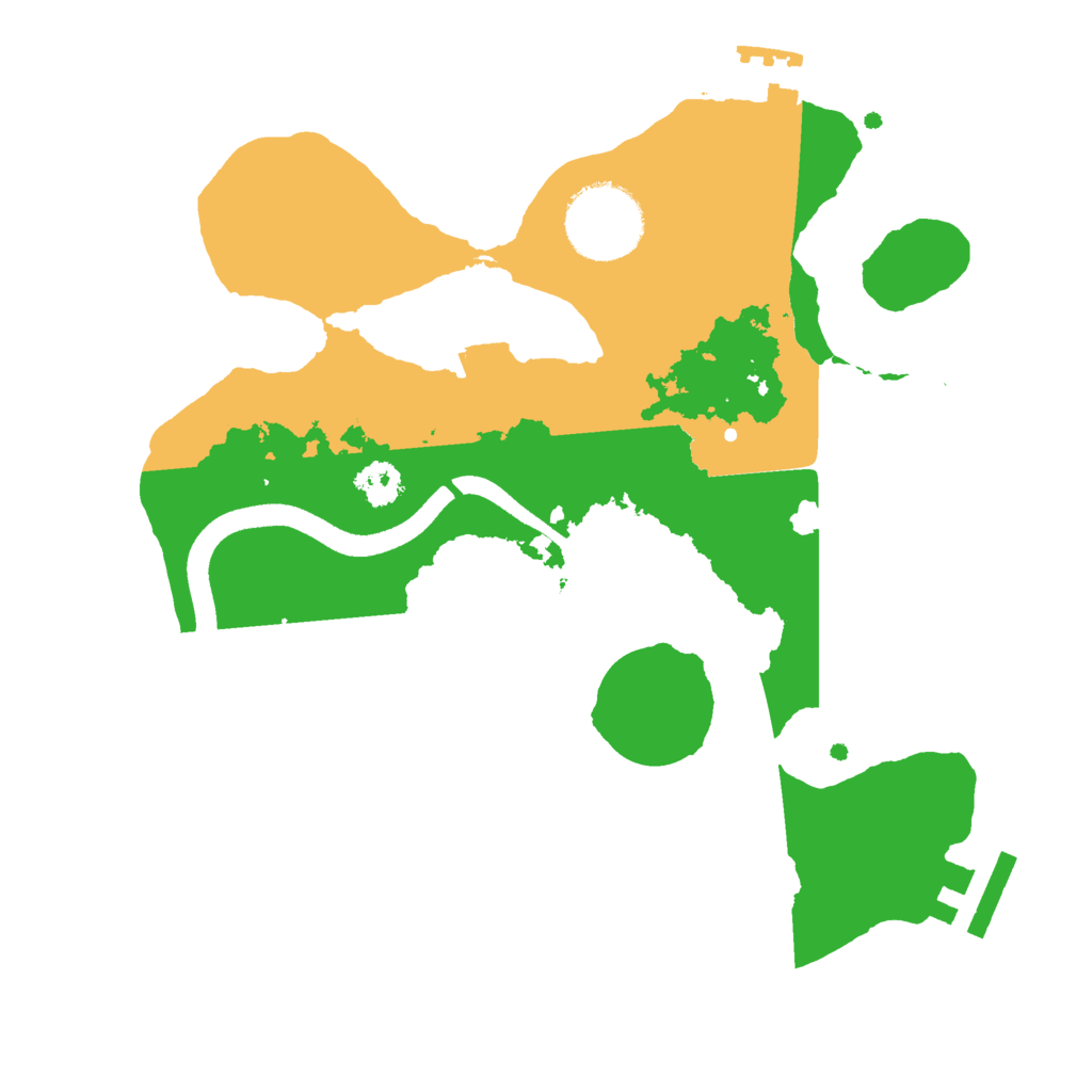 Biome Rust Map: Procedural Map, Size: 2500, Seed: 449105443