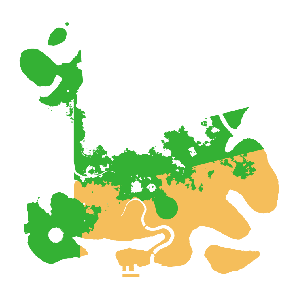 Biome Rust Map: Procedural Map, Size: 3500, Seed: 357951258