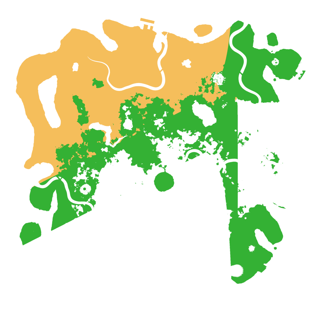 Biome Rust Map: Procedural Map, Size: 4500, Seed: 625487