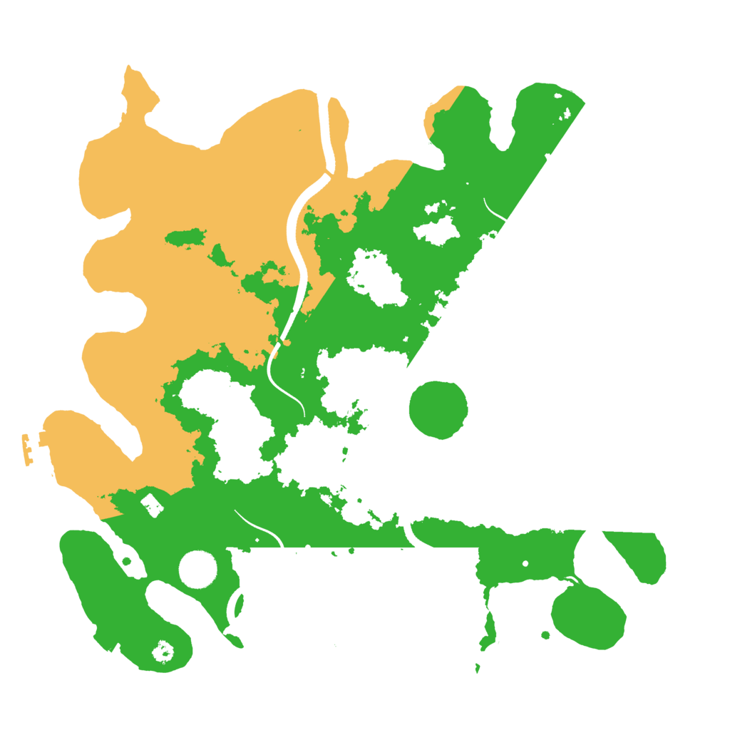 Biome Rust Map: Procedural Map, Size: 3500, Seed: 848120091