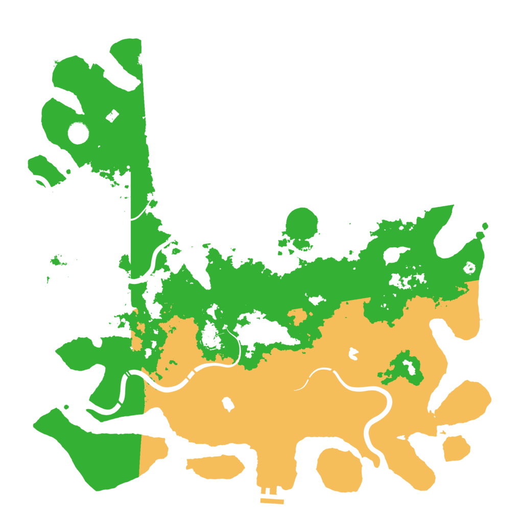 Biome Rust Map: Procedural Map, Size: 4500, Seed: 1687665201