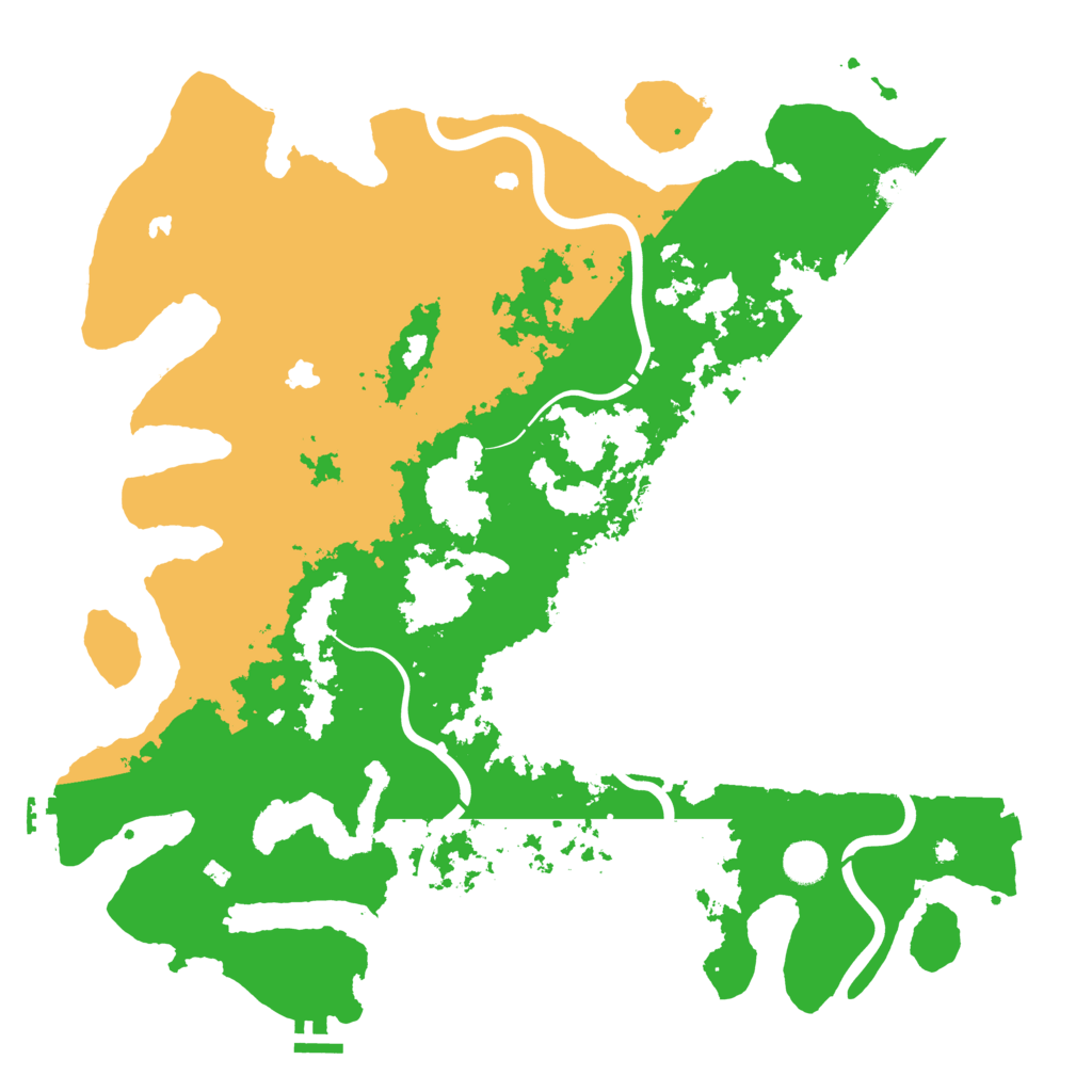 Biome Rust Map: Procedural Map, Size: 4500, Seed: 8888880