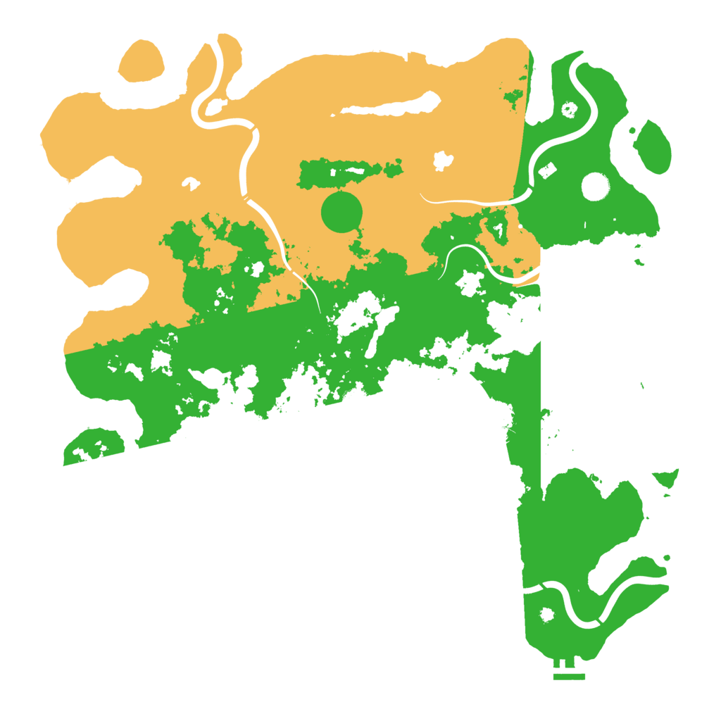 Biome Rust Map: Procedural Map, Size: 4600, Seed: 1124265141