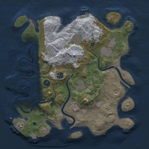 Thumbnail Rust Map: Procedural Map, Size: 3500, Seed: 456433848, 14 Monuments