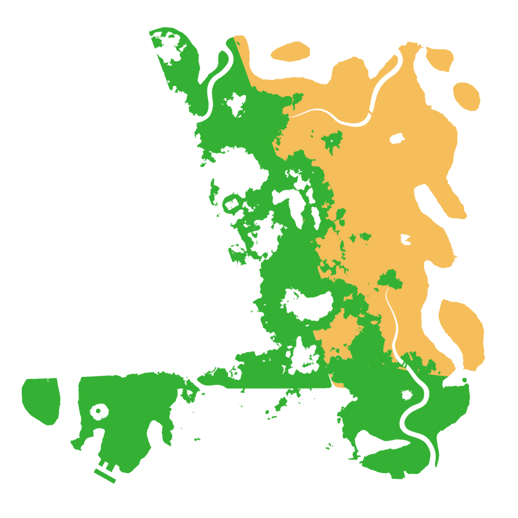 Biome Rust Map: Procedural Map, Size: 4500, Seed: 115736535