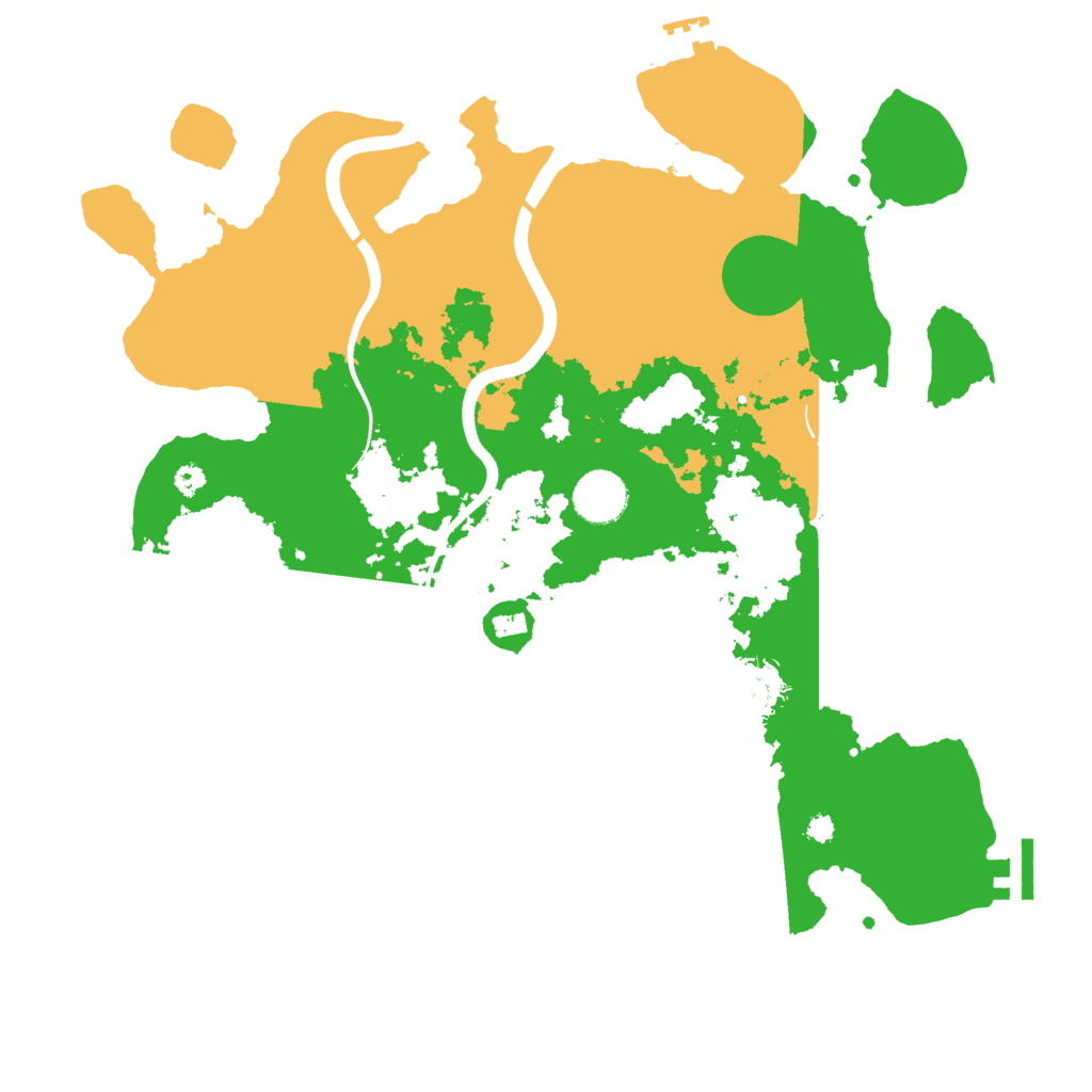 Biome Rust Map: Procedural Map, Size: 3600, Seed: 1545814572