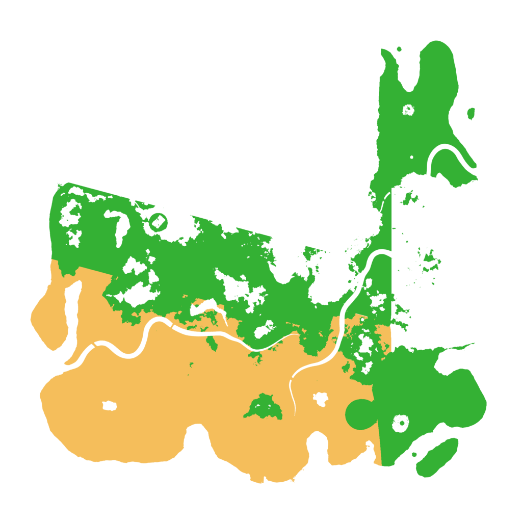 Biome Rust Map: Procedural Map, Size: 4500, Seed: 601652617