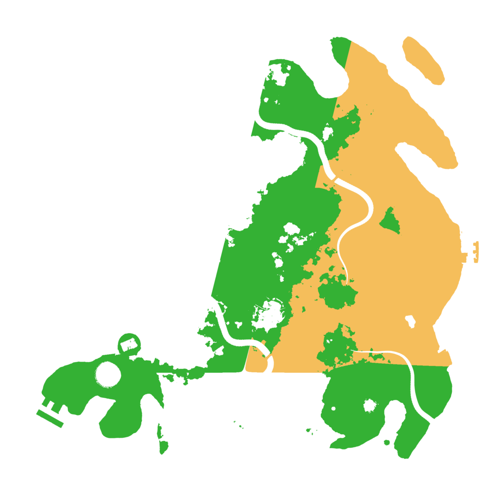 Biome Rust Map: Procedural Map, Size: 3500, Seed: 1196784437