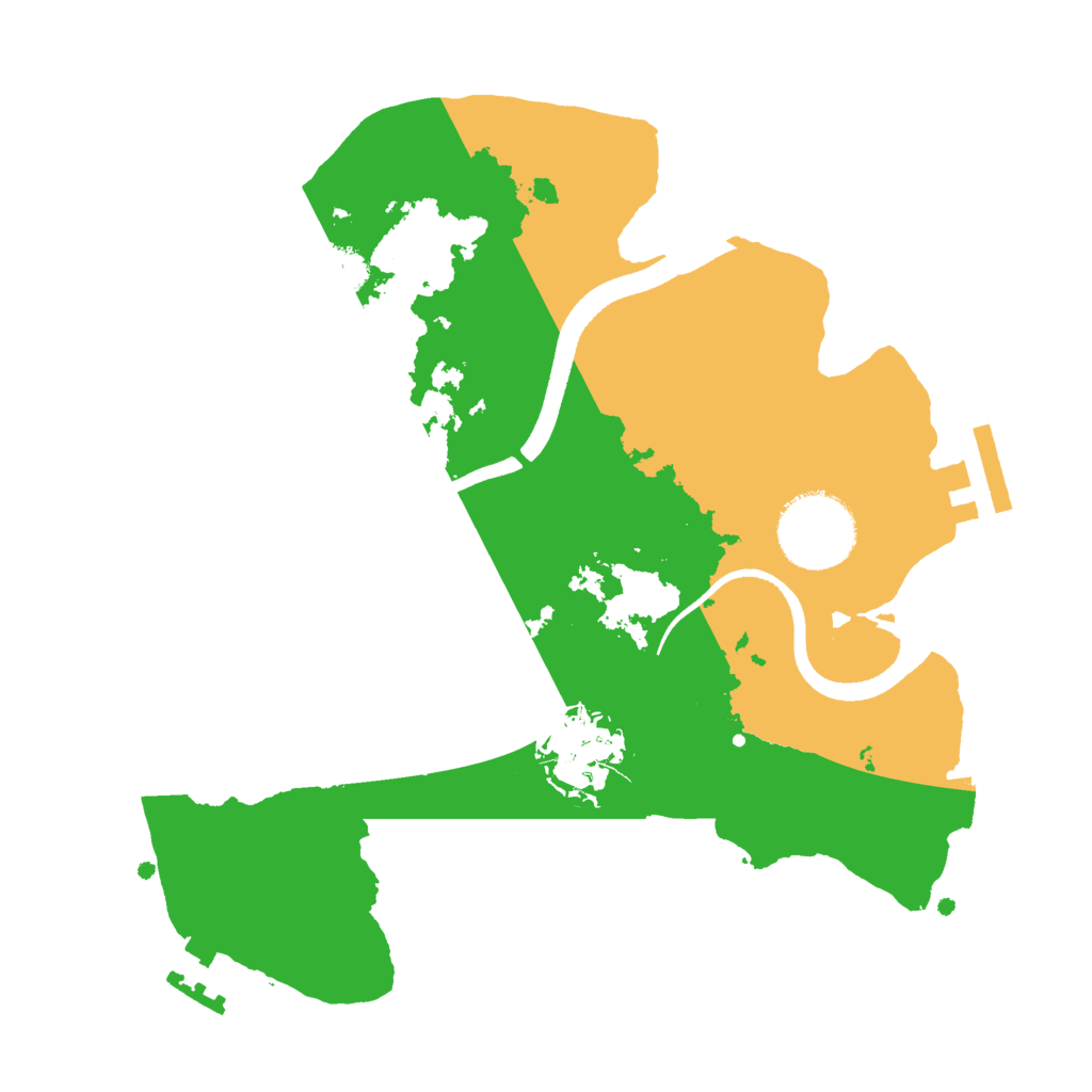 Biome Rust Map: Procedural Map, Size: 2500, Seed: 1846453