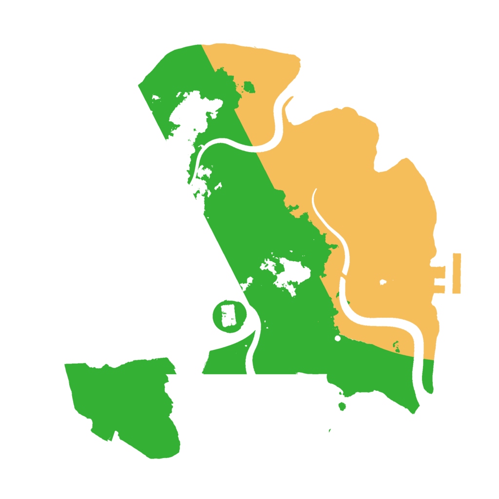 Biome Rust Map: Procedural Map, Size: 2500, Seed: 1846453