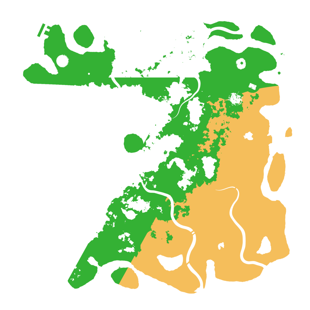 Biome Rust Map: Procedural Map, Size: 4500, Seed: 177941165