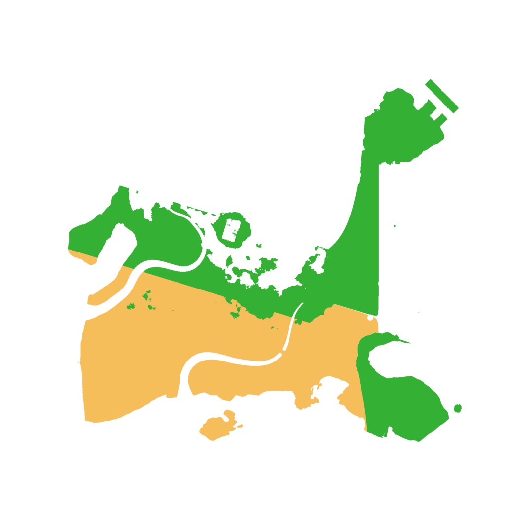 Biome Rust Map: Procedural Map, Size: 2500, Seed: 642332491