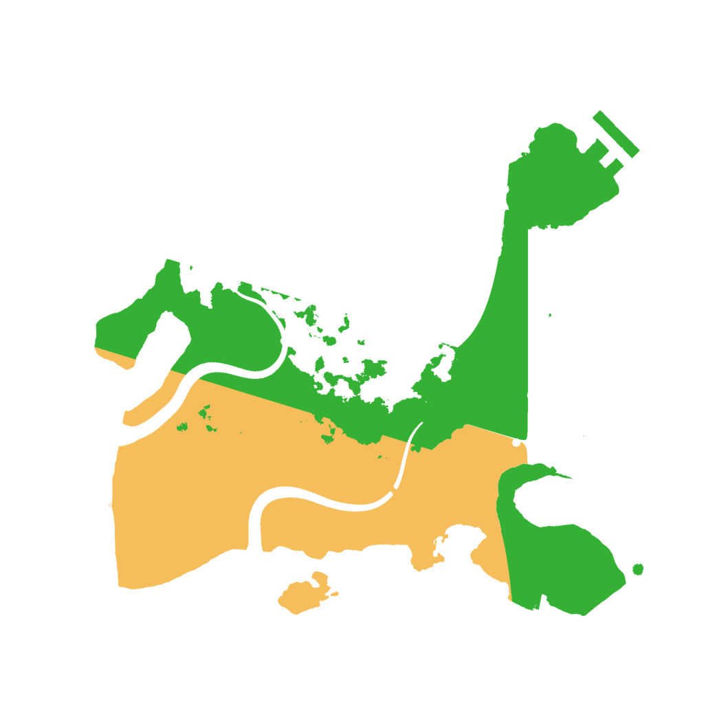 Biome Rust Map: Procedural Map, Size: 2500, Seed: 642332491
