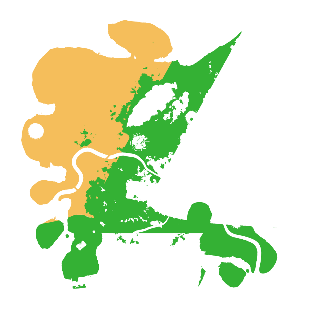 Biome Rust Map: Procedural Map, Size: 3500, Seed: 71465436