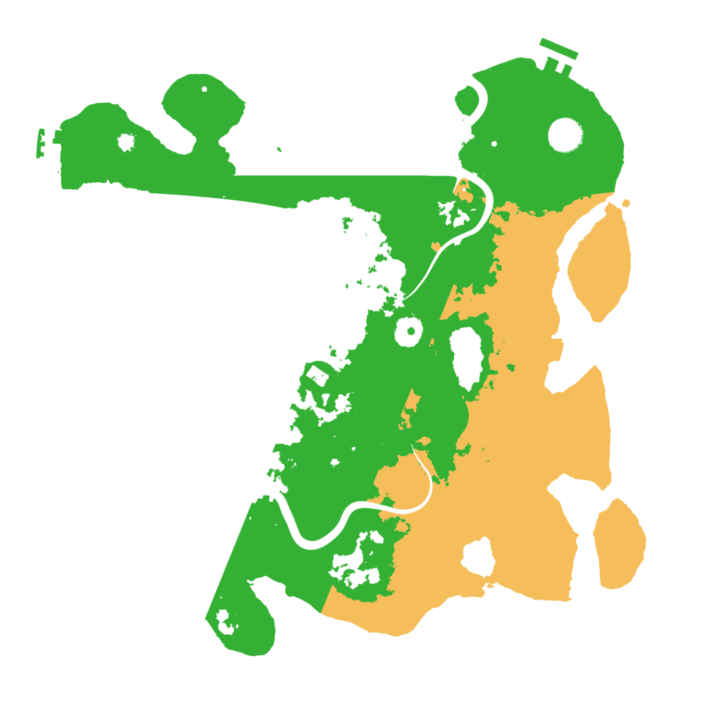 Biome Rust Map: Procedural Map, Size: 3600, Seed: 90498679