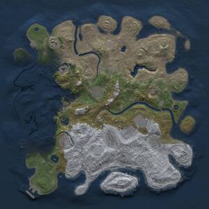 Thumbnail Rust Map: Procedural Map, Size: 4000, Seed: 1677, 16 Monuments
