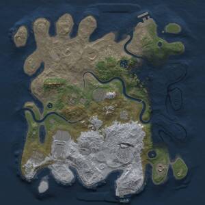 Thumbnail Rust Map: Procedural Map, Size: 3750, Seed: 373715968, 15 Monuments