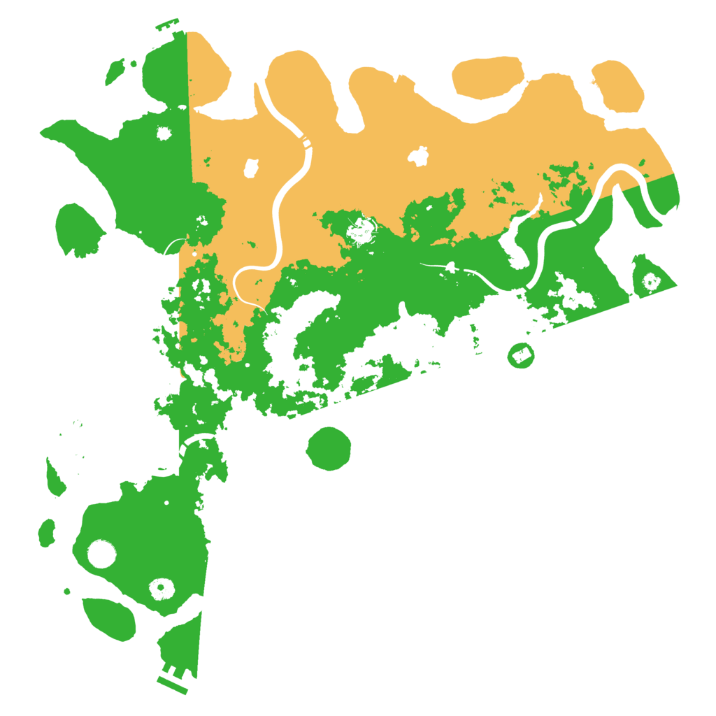 Biome Rust Map: Procedural Map, Size: 4500, Seed: 2007628707