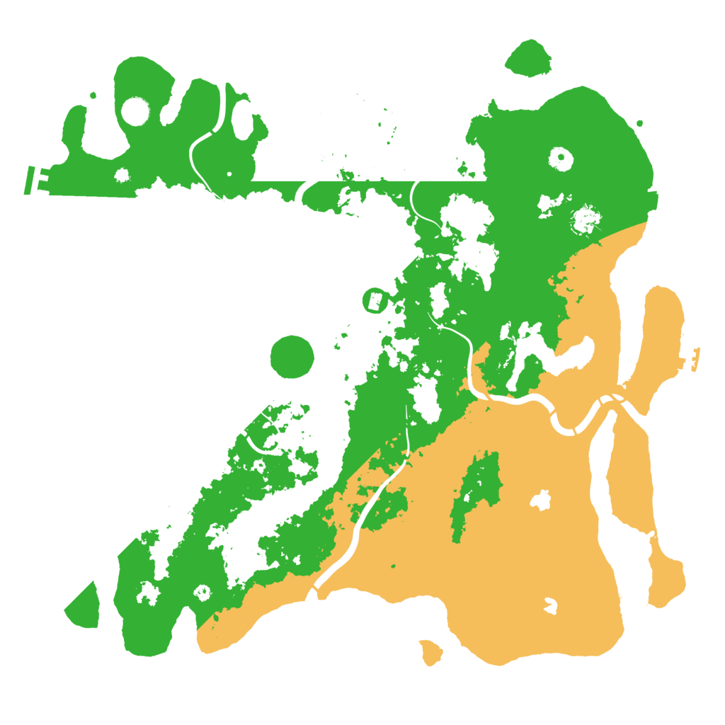 Biome Rust Map: Procedural Map, Size: 4500, Seed: 584990383