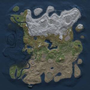 Thumbnail Rust Map: Procedural Map, Size: 4000, Seed: 2009825536, 16 Monuments