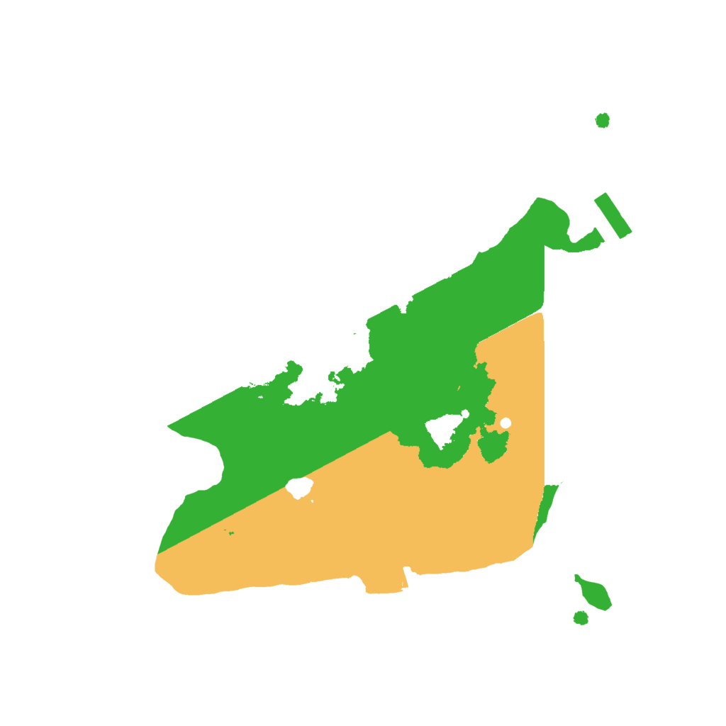 Biome Rust Map: Procedural Map, Size: 2000, Seed: 1106