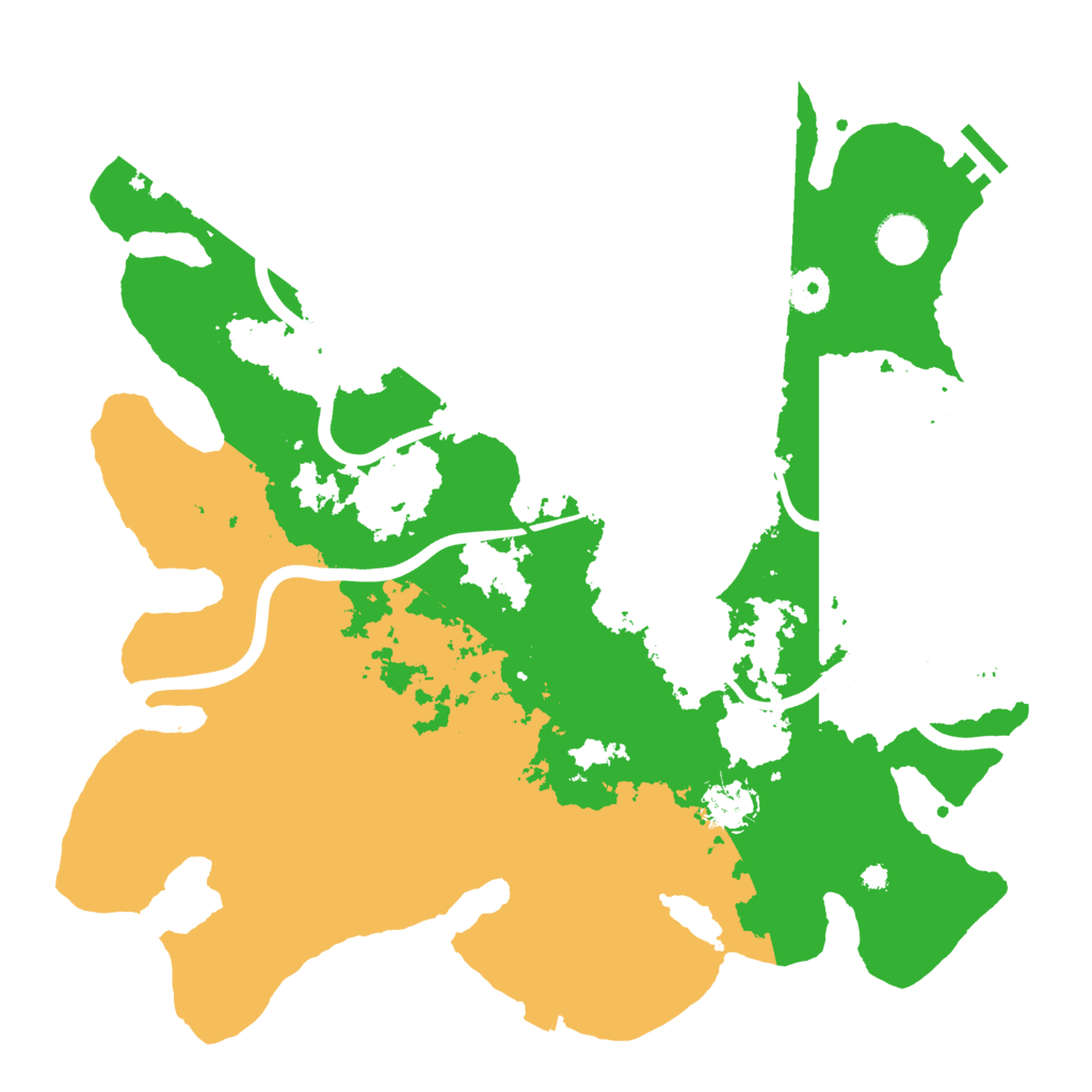Biome Rust Map: Procedural Map, Size: 3800, Seed: 888555