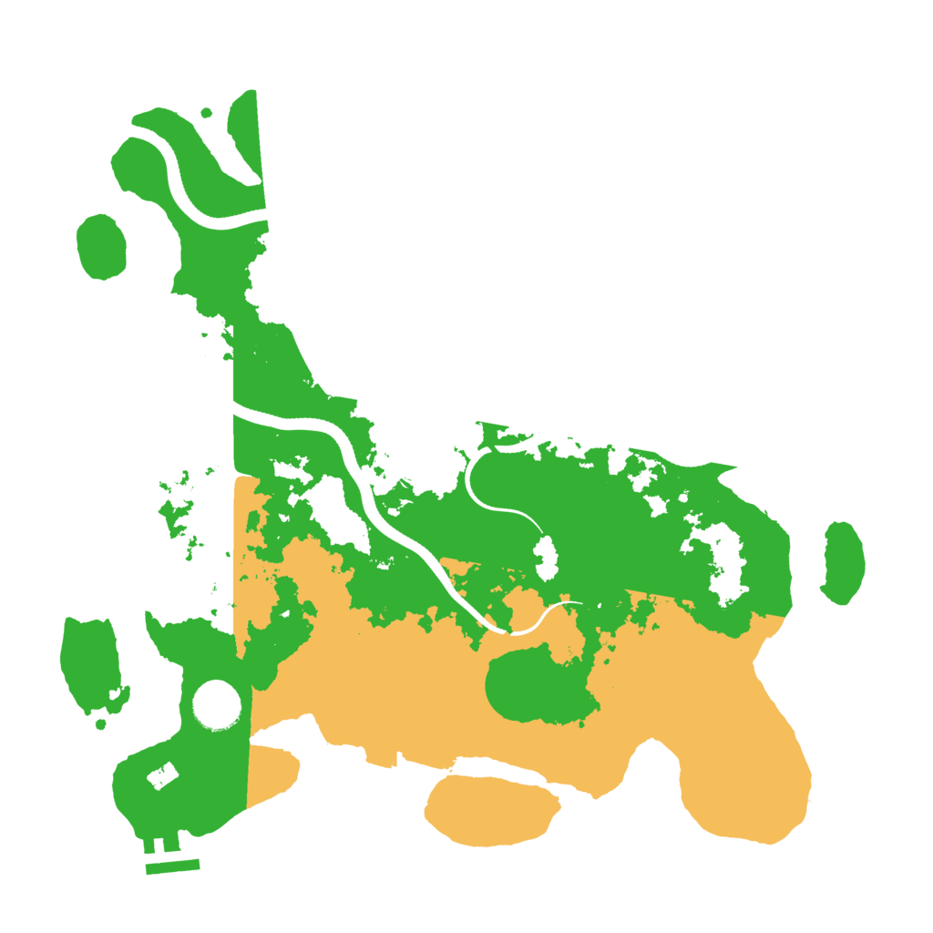 Biome Rust Map: Procedural Map, Size: 3500, Seed: 34534534