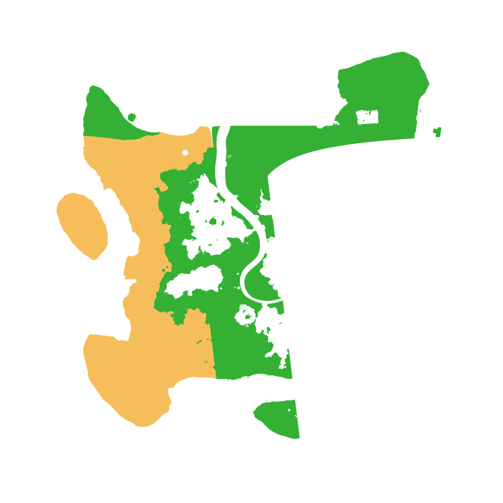 Biome Rust Map: Procedural Map, Size: 2500, Seed: 29111995