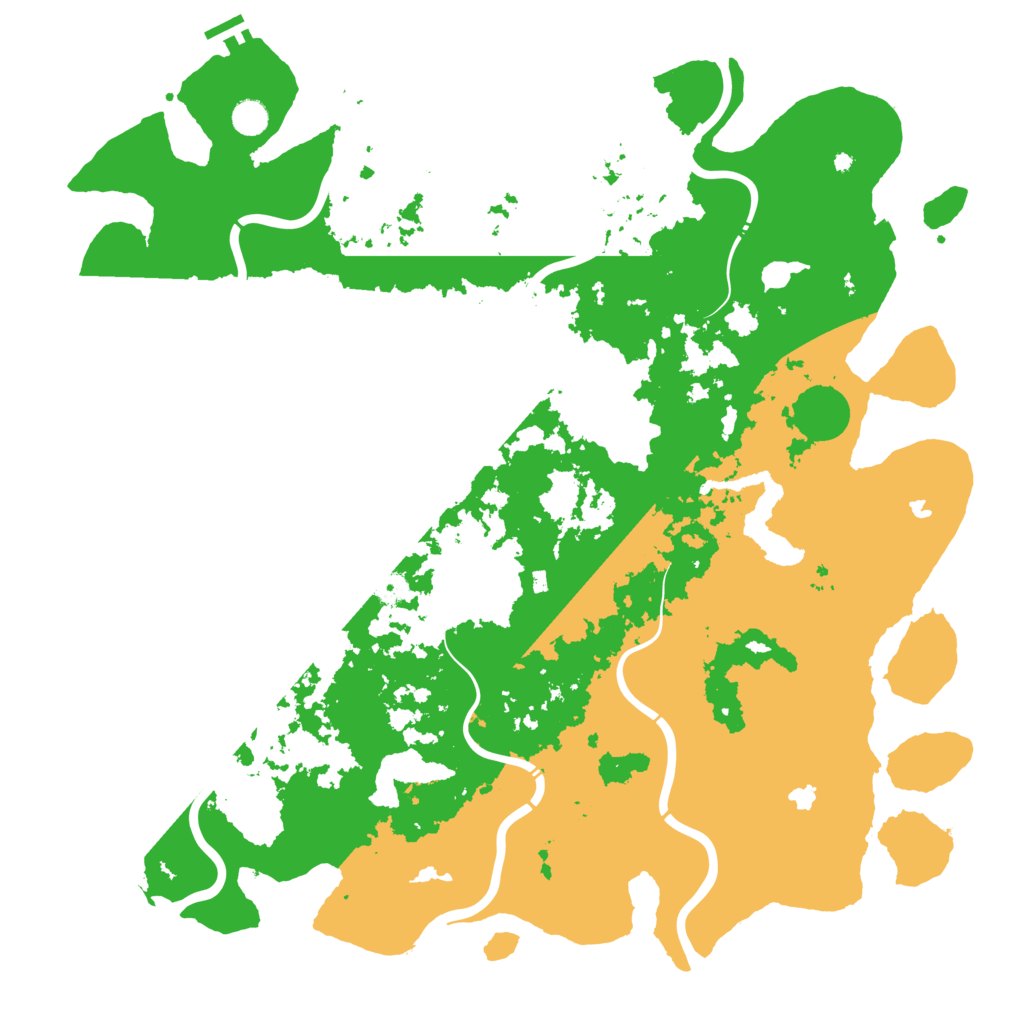 Biome Rust Map: Procedural Map, Size: 5000, Seed: 679652513