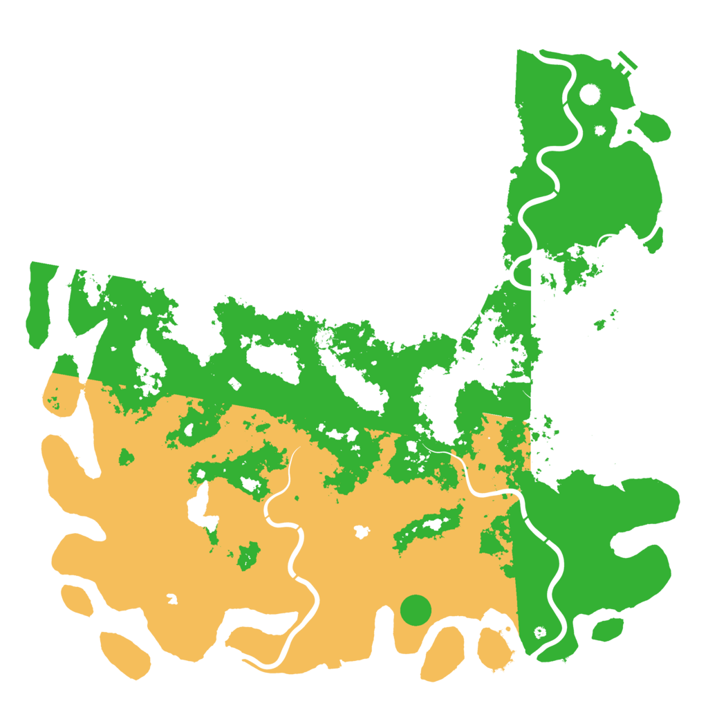 Biome Rust Map: Procedural Map, Size: 6000, Seed: 2043893890