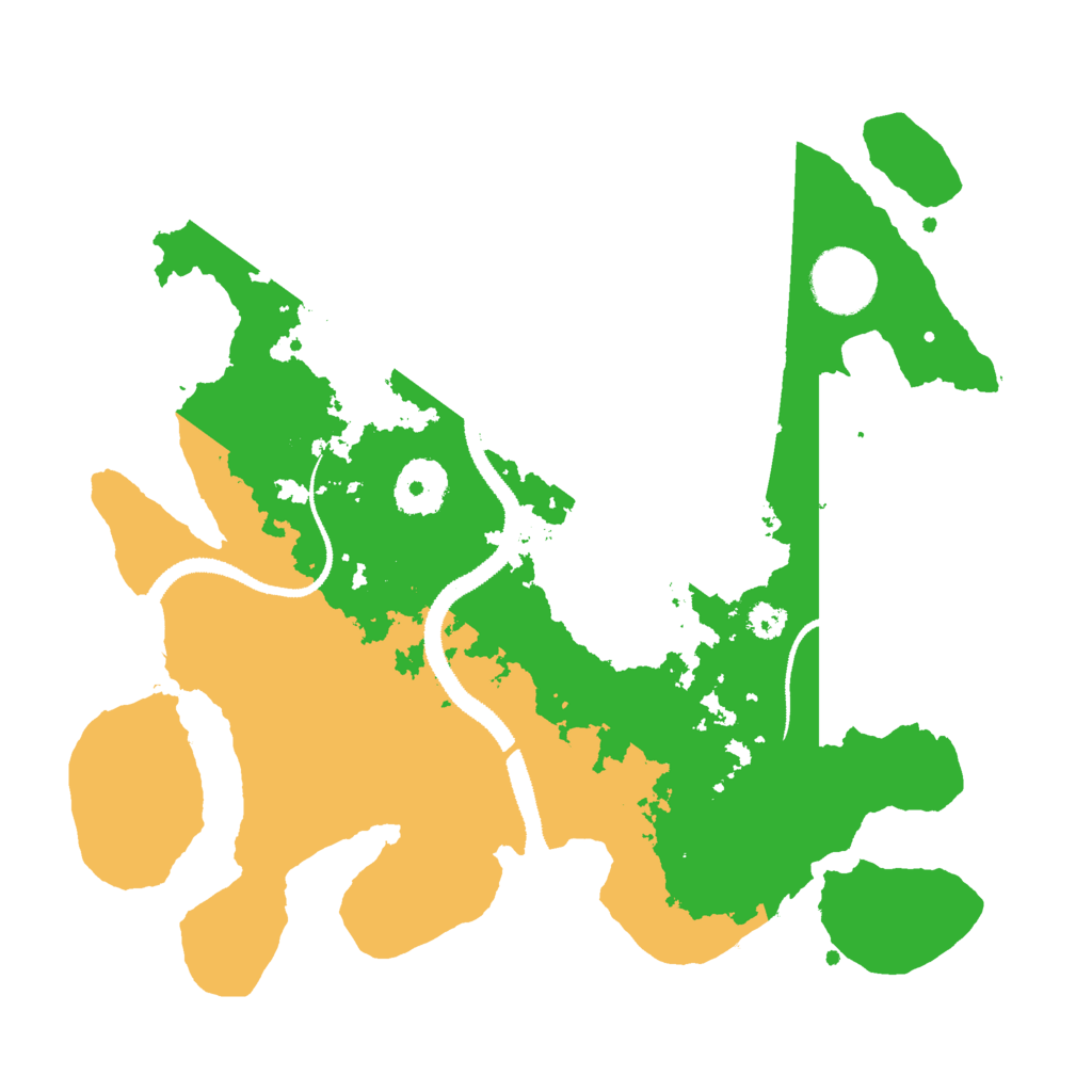 Biome Rust Map: Procedural Map, Size: 3000, Seed: 967121