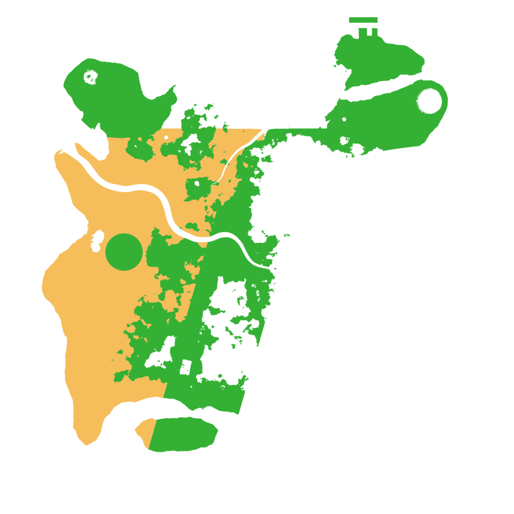 Biome Rust Map: Procedural Map, Size: 3650, Seed: 93223971