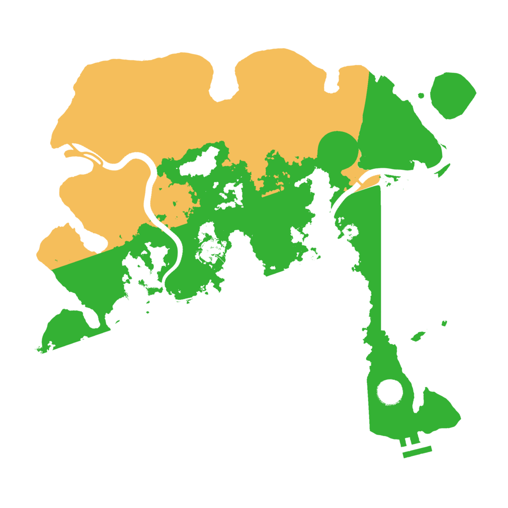 Biome Rust Map: Procedural Map, Size: 3500, Seed: 1498931276