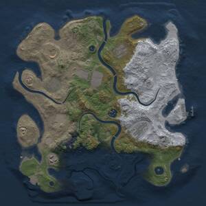 Thumbnail Rust Map: Procedural Map, Size: 3500, Seed: 26020520, 15 Monuments