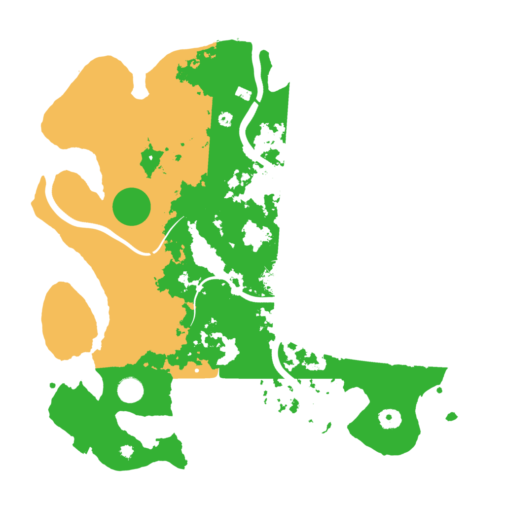 Biome Rust Map: Procedural Map, Size: 3500, Seed: 26020520