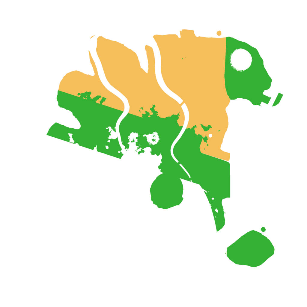 Biome Rust Map: Procedural Map, Size: 2500, Seed: 1738580845