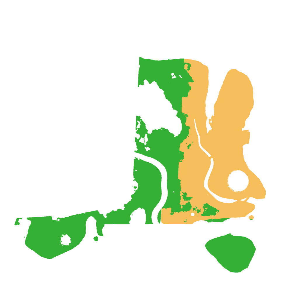 Biome Rust Map: Procedural Map, Size: 2500, Seed: 1261586245