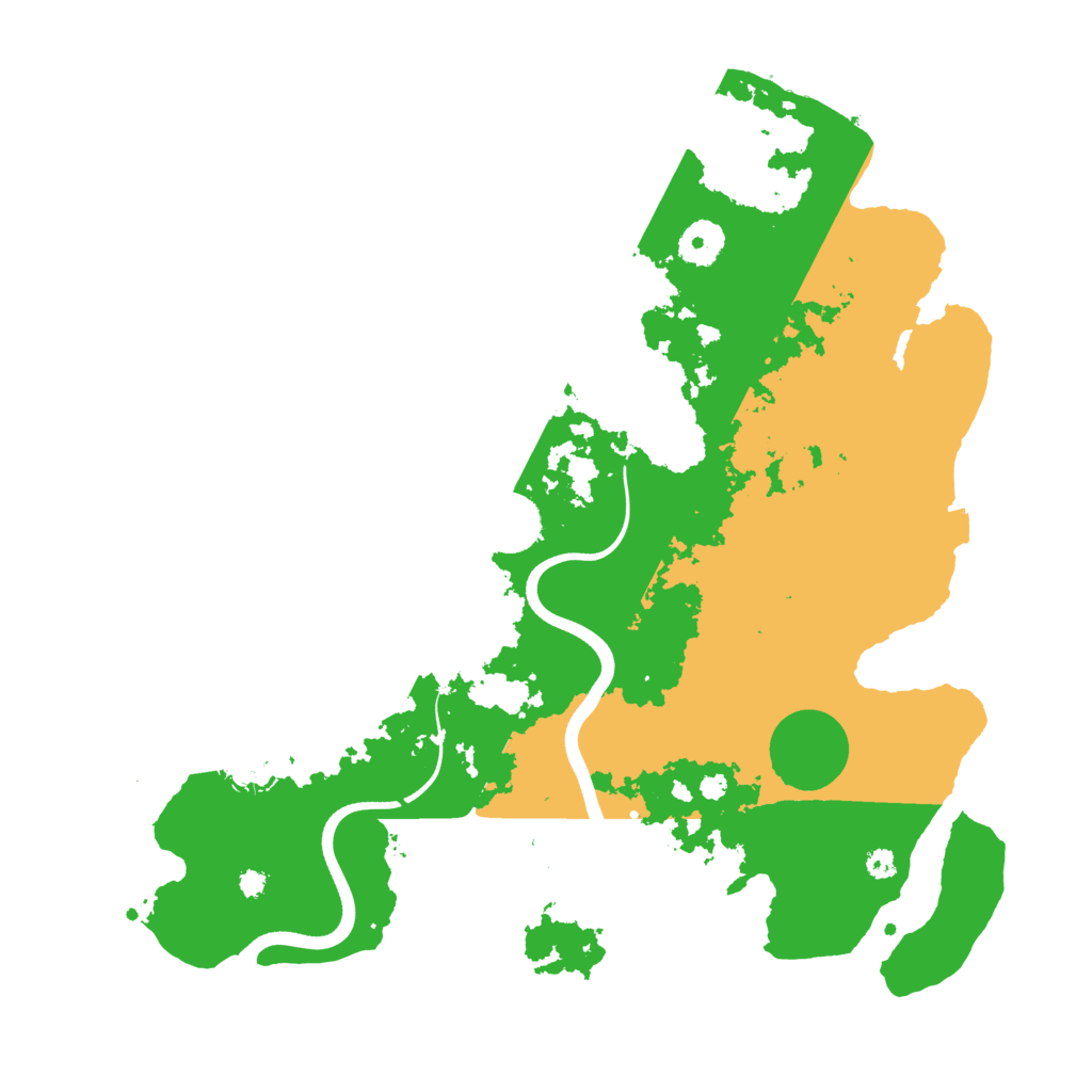 Biome Rust Map: Procedural Map, Size: 3650, Seed: 158030703
