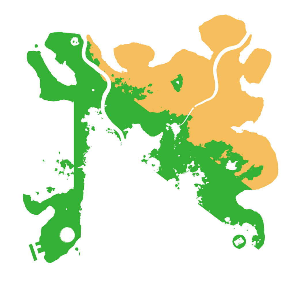 Biome Rust Map: Procedural Map, Size: 3500, Seed: 805882471