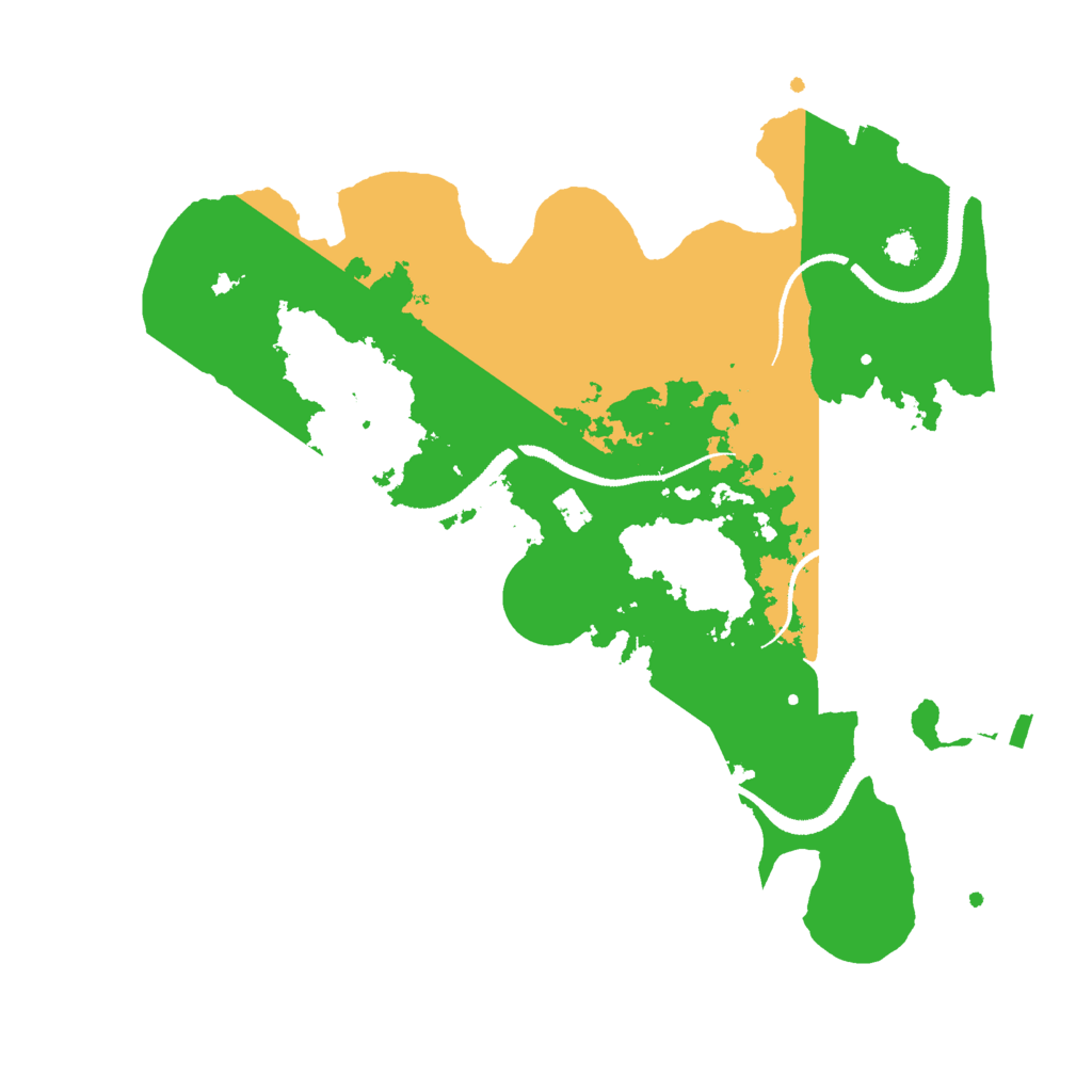 Biome Rust Map: Procedural Map, Size: 3000, Seed: 27670