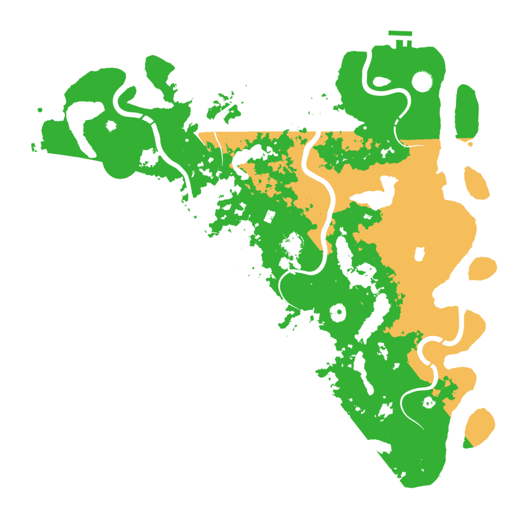 Biome Rust Map: Procedural Map, Size: 4500, Seed: 1848468381