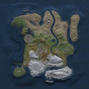 Thumbnail Rust Map: Procedural Map, Size: 2500, Seed: 78819, 9 Monuments