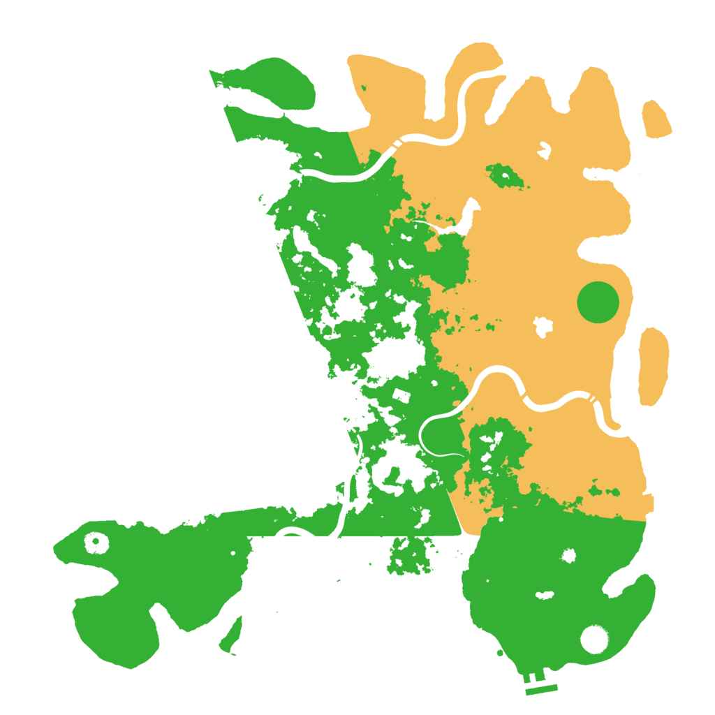 Biome Rust Map: Procedural Map, Size: 4500, Seed: 774636533