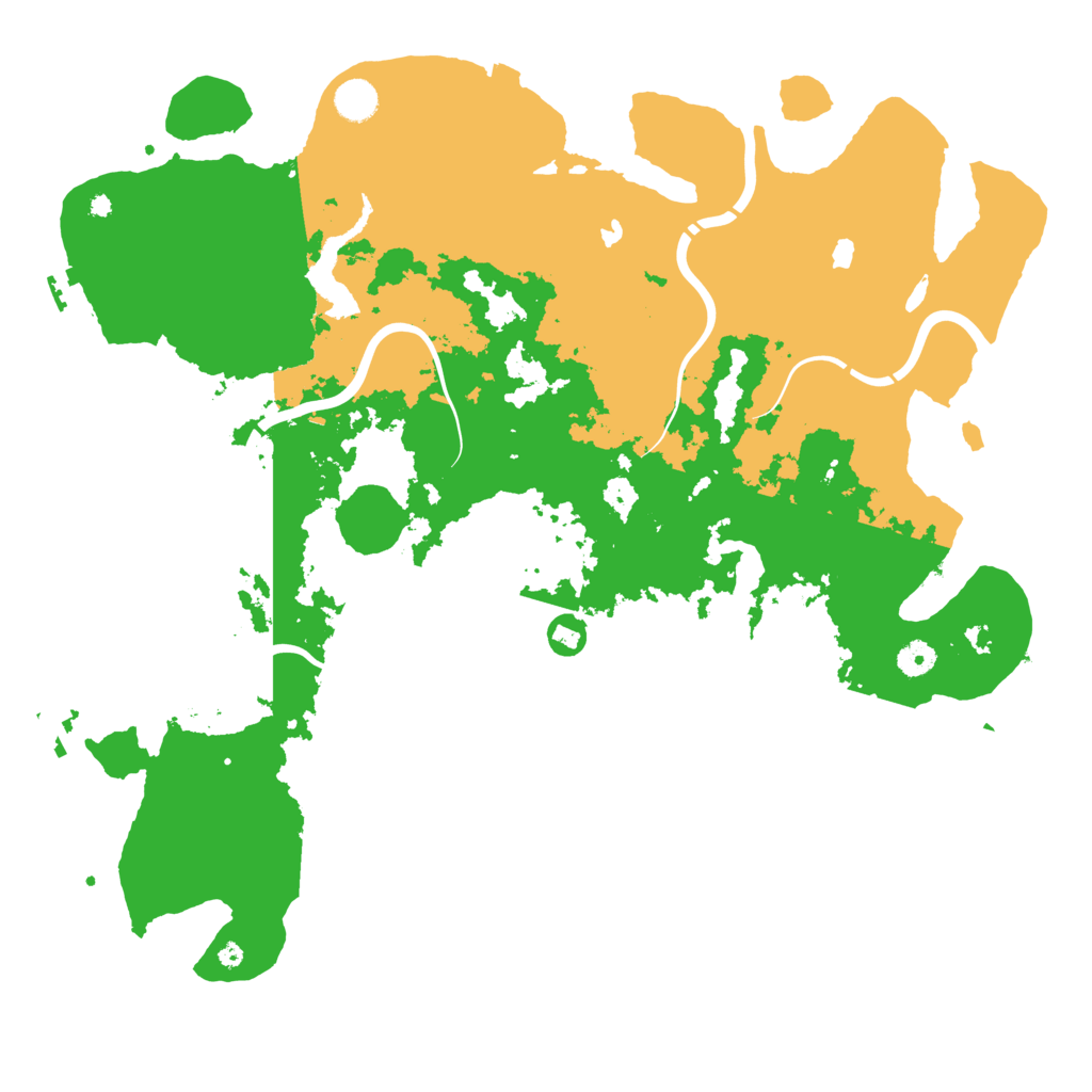 Biome Rust Map: Procedural Map, Size: 4500, Seed: 818721121