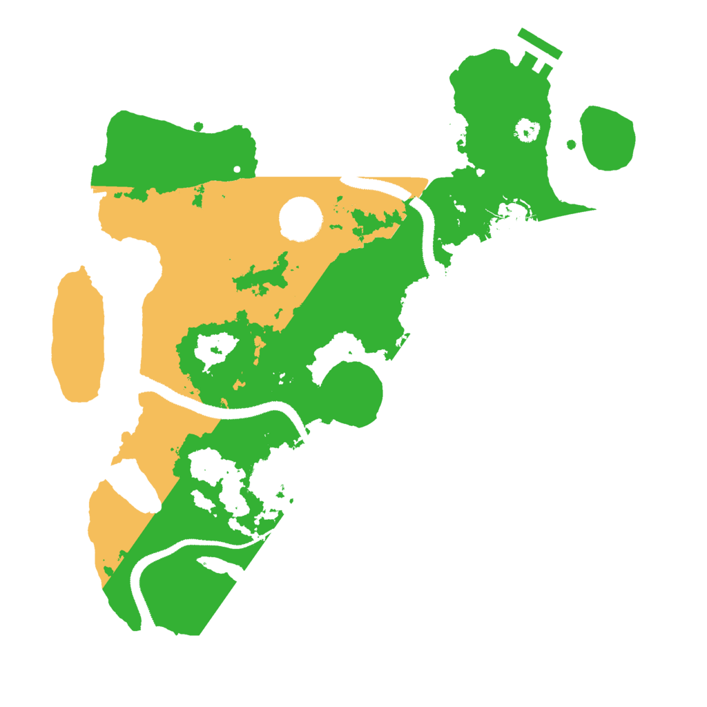Biome Rust Map: Procedural Map, Size: 3000, Seed: 534458526