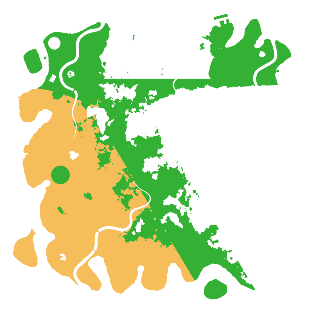 Biome Rust Map: Procedural Map, Size: 4500, Seed: 182159920